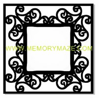 Fancy Frame  poly template  8x8 sold in 3\'s